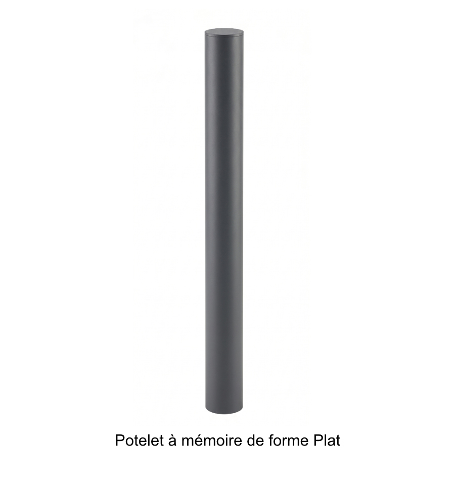 Potelet à mémoire de forme Plat